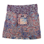 Sommerrock Wenderock mit Paisley Muster Rosa-Blau
