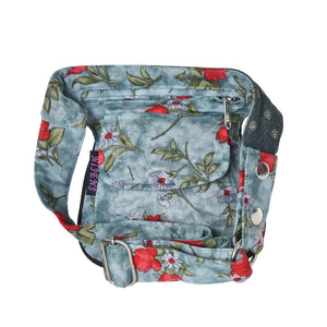 Wendbare Bauchtasche Stoff in Grünblau 2 - Nijens Shop