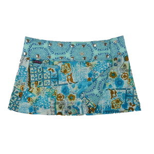 Nijens Mini Rock Wenderock Zweiseitig mit Mandala in Türkis 2