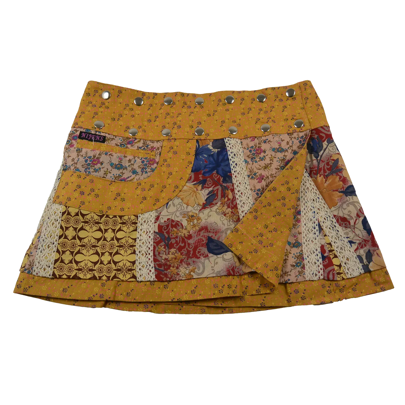 Sommerrock Wenderock Minirock mit Tasche - Chocochip Short 53 Nijens