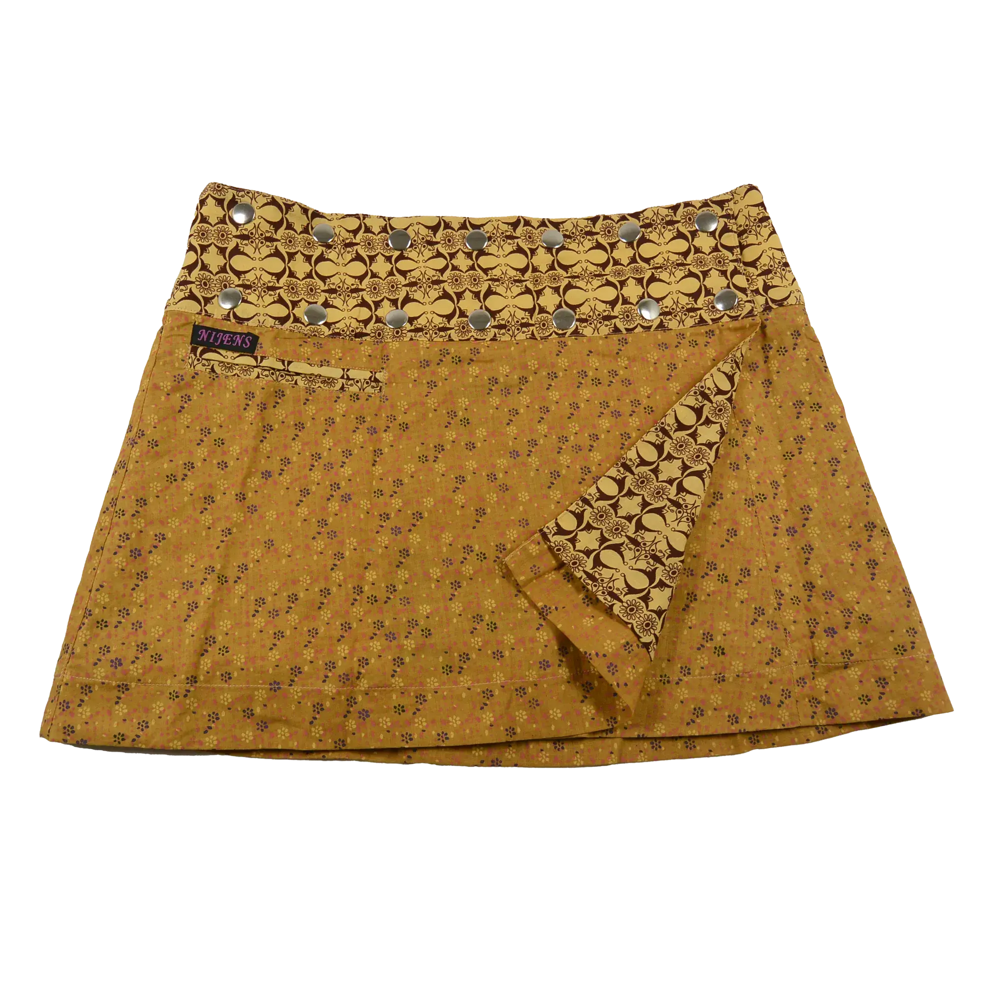 Sommerrock Wenderock Minirock mit Tasche - Chocochip Short 53 Nijens