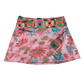 Sommerrock aus Baumwolle in Rosa im Mustermix. Umfang ist verstellbar mit doppelter Druckknopfleiste mit Einsteckfach.