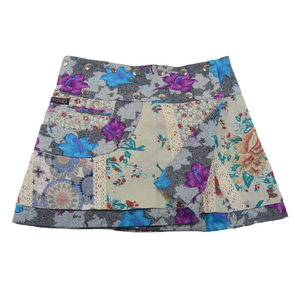 Sommerrock Wenderock Minirock mit Tasche - Chocochip Short 76 Nijens