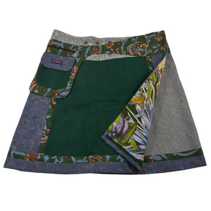 Summer skirt Nijens Wrap Skirt made of cotton with Roses Motif Bagelon Long 64