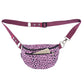 Gesamtansicht der Bauchtasche im Leopardenprint Rosa mit abnehmbarem Gurt