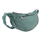 Crossbodybag „Rishikesh“ aus Cord Salbei von Nijens in Seitenansicht