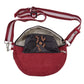Gassi-Tasche Crossbody "Bangkok" Cord Bordeauxrot (118)