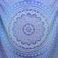 Stoff Laken mit Mandala in Blau 