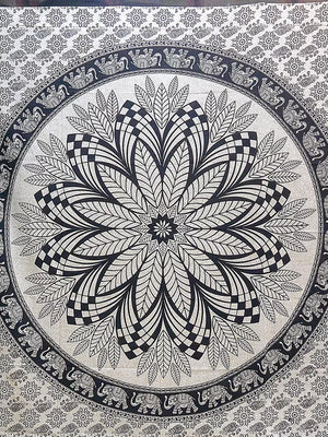 Indisches Mandala Hippie Bettlaken/Tagesdecke