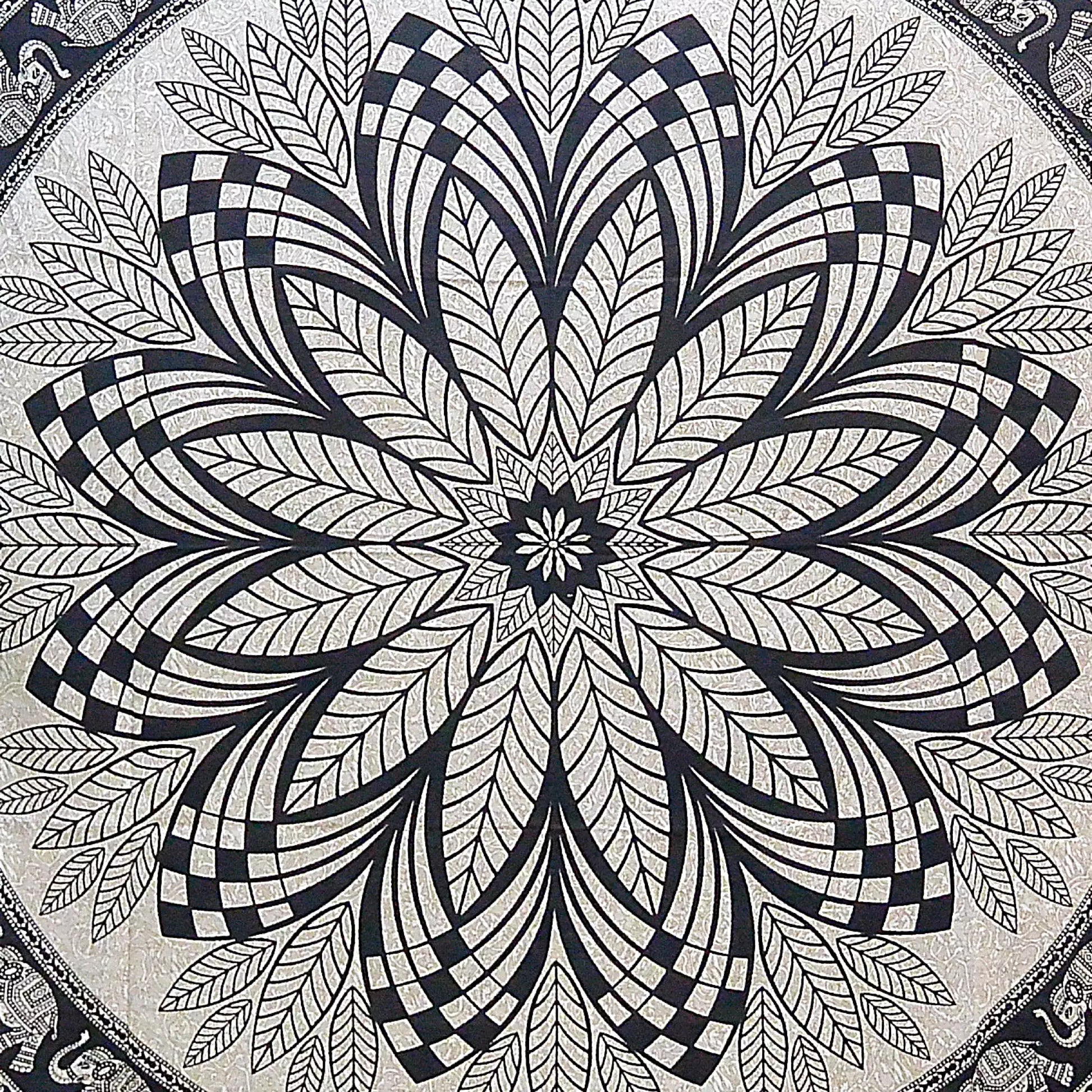 Indisches Mandala Hippie Bettlaken/Tagesdecke 2