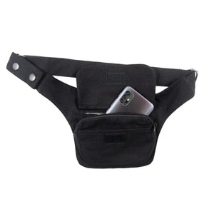 Nijens Gürteltasche S-XXXL Bauchtasche Stoff in Schwarz 2