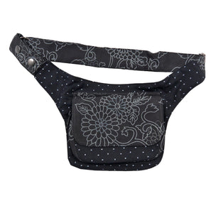 Bauchtasche Stoff Canvas Schwarz Dublin 607 Nijens