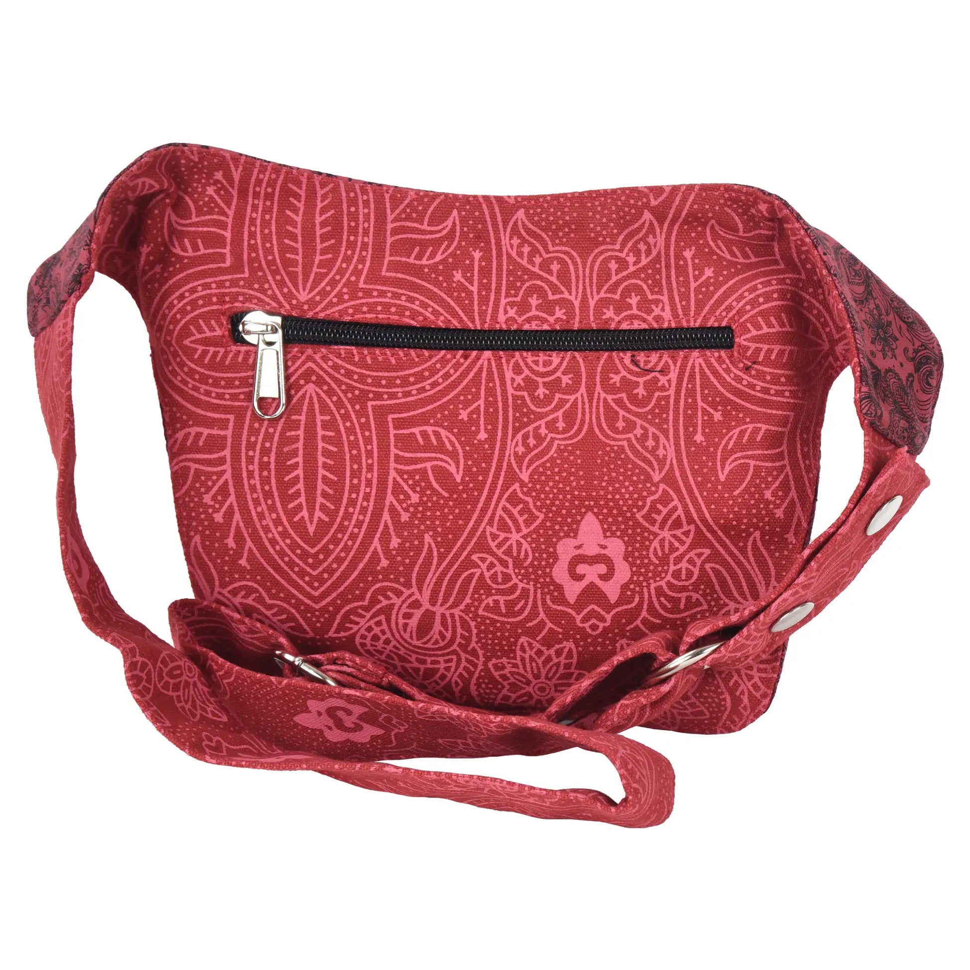 Bauchtasche Nijens Hüfttasche Stoff Tasche mit Paisley Motive in Rot 3
