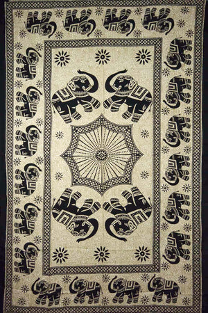 Das Deko-Wandbild  "Elefanten" im indischen Stil - Nijens Shop