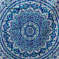 Mandala Hippie Bettlaken Stoff Blautürkis 3