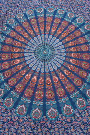 Indisches Laken Wandtuch Mandala Hippie Tagesdecke  - Dekor Decke Groß 70 / 302 Nijens