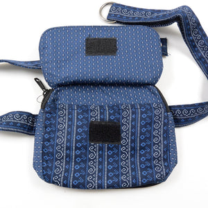 fabric fanny pack blue - for children and youth - Derby 218