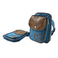 Doppelte Gassi-Tasche - Wasserabweisend, Petrolblau - Dresden 7106 Nijens Shop