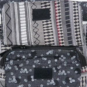 Bauchtasche mit verstellbarem Gürtel, Stoff in Grau 2