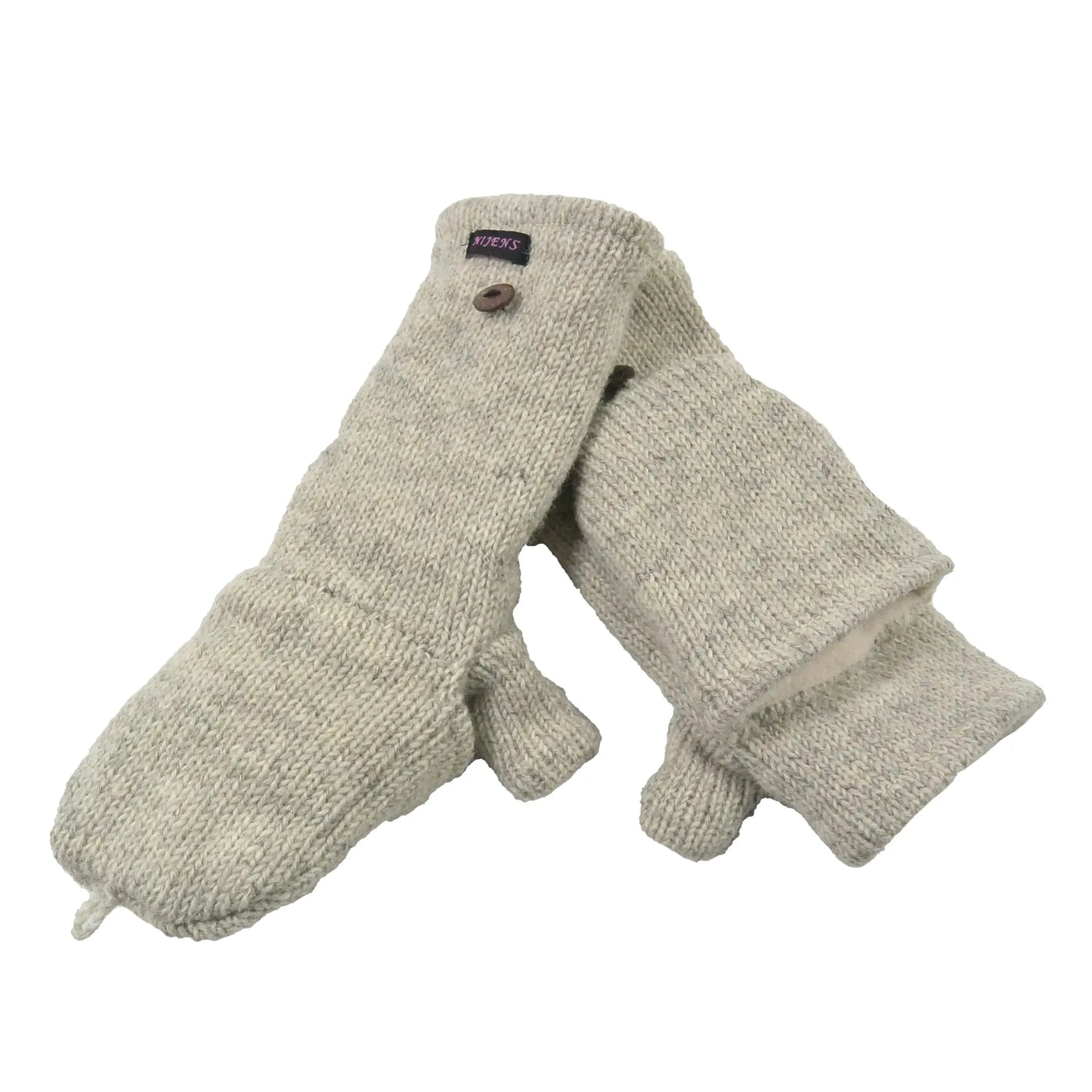 Handschuhe Fäustlinge aus Wolle Perlmutt Elecktra-set 40 Nijens Shop