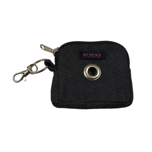 Kleine Beuteltasche Denim Grau