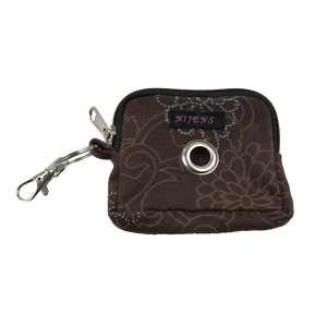 Kleine Beuteltasche - Hundekotbeutel Spender - Stoff braun