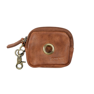 Kleine Beuteltasche Apache Leder Malto-Braun Antik