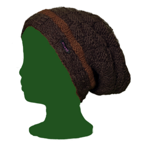 Long Beanie Mütze Handgestrickte aus Schurwolle - Ellarra 21