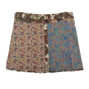 Summer skirt Nijens wrap skirt women's mini skirt glass snap button bar Eilla-S-10