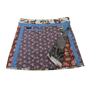 Sommerrock Minirock Wenderock Wickelrock aus Baumwolle -  Eilla Short 126 Nijens