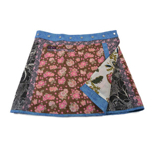 Sommerrock Minirock Wenderock Wickelrock aus Baumwolle -  Eilla Short 134 Nijens