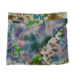 Sommerrock Nijens Minirock Damen Rock mit Blumenmuster  grün-lavendel