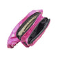 Innenansicht: Bauchtasche, Gassi-Tasche aus Polyester Pink mit floralen Ornamenten. 