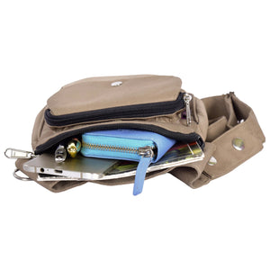 Gassi-Tasche Wasserdichte Einfarbige (Nylon Beige) 2

