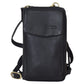 Schlichte Schwarze Handytasche mit Portemonnaie zum Umhängen