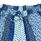 Hose aus Viskose in Blau mit Muster