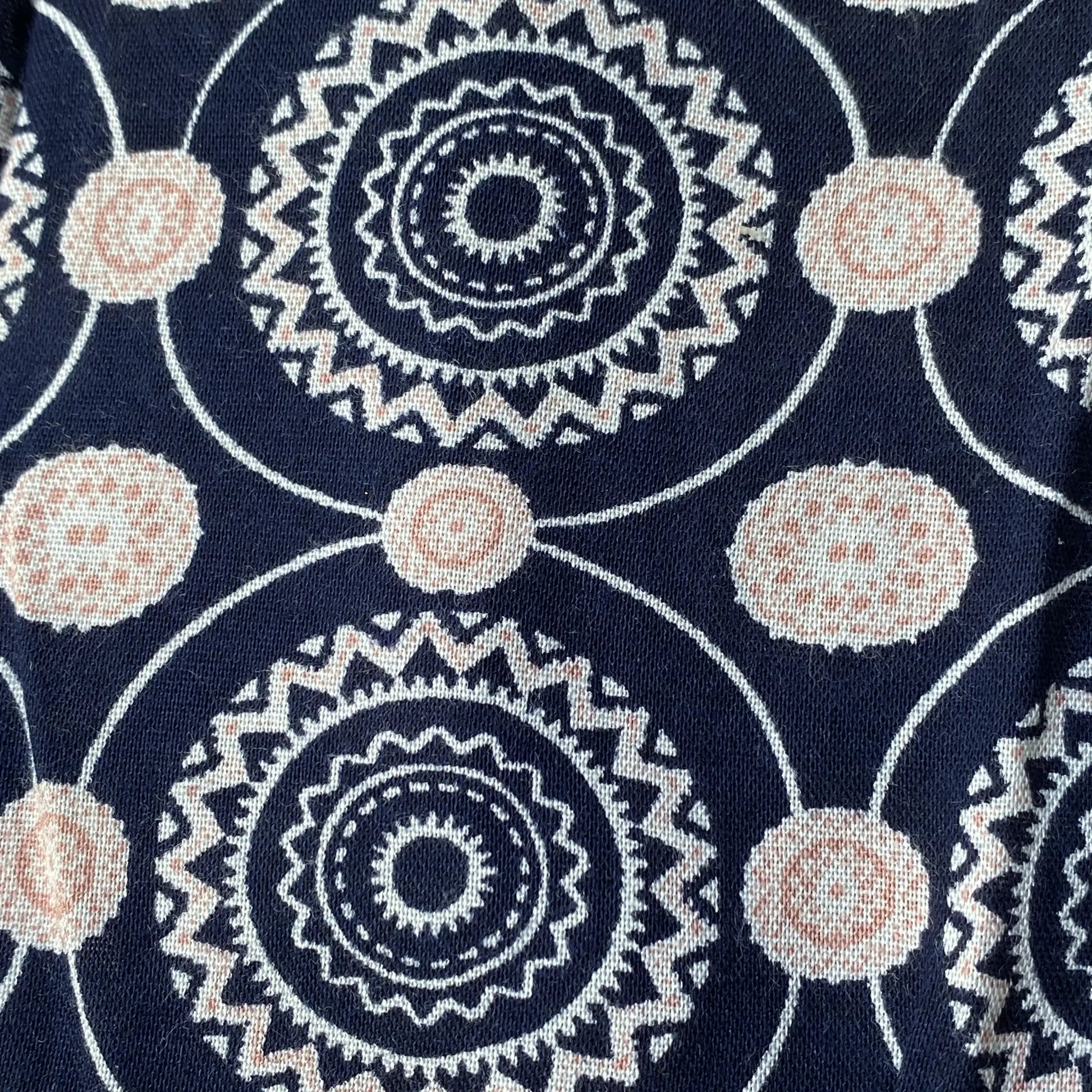  Stoffhose Viskose blau-rosa Mandala Motiv