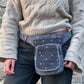 Nijens Bauchtasche Paris aus Baumwolle mit Ethno-Muster als Hüfttasche getragen, leichte Festival Tasche mit Reißverschlussfächern für Handy, Schlüssel und Geld