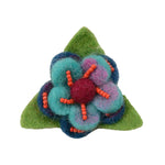 Filz Accessoires Blumen- Haargummi aus Wolle 125-130 Nijens Shop