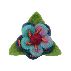 Filz Accessoires Blumen- Haargummi aus Wolle 125-130 Nijens Shop