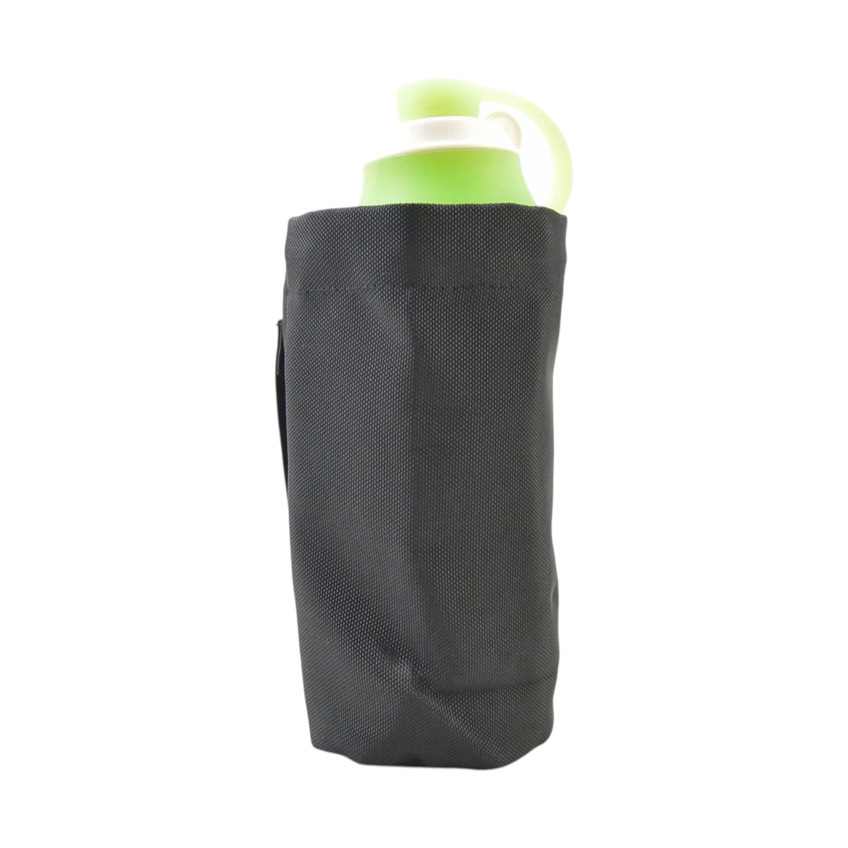 Flaschenbeutel aus Polyester, grau. 