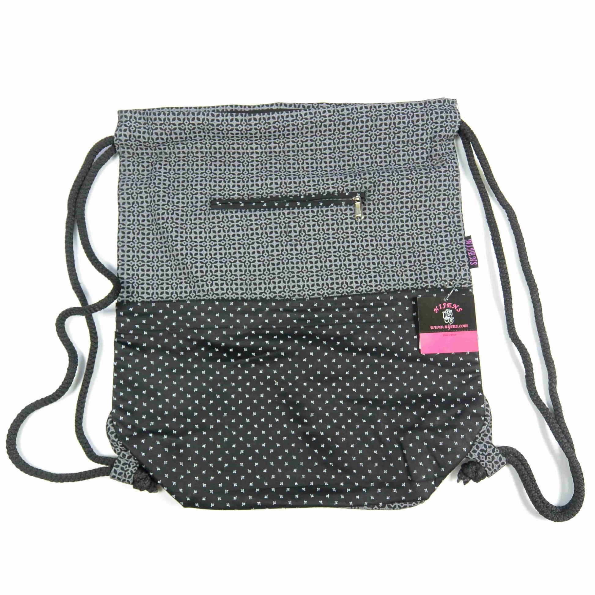 Backpack Canvas Black-Gray, Sport Turnbeutel