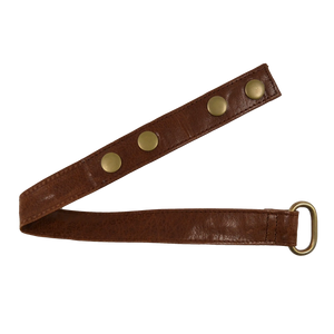 Nijens Gürtel-Verlängerung Hüfttaschen aus Leder Brandy