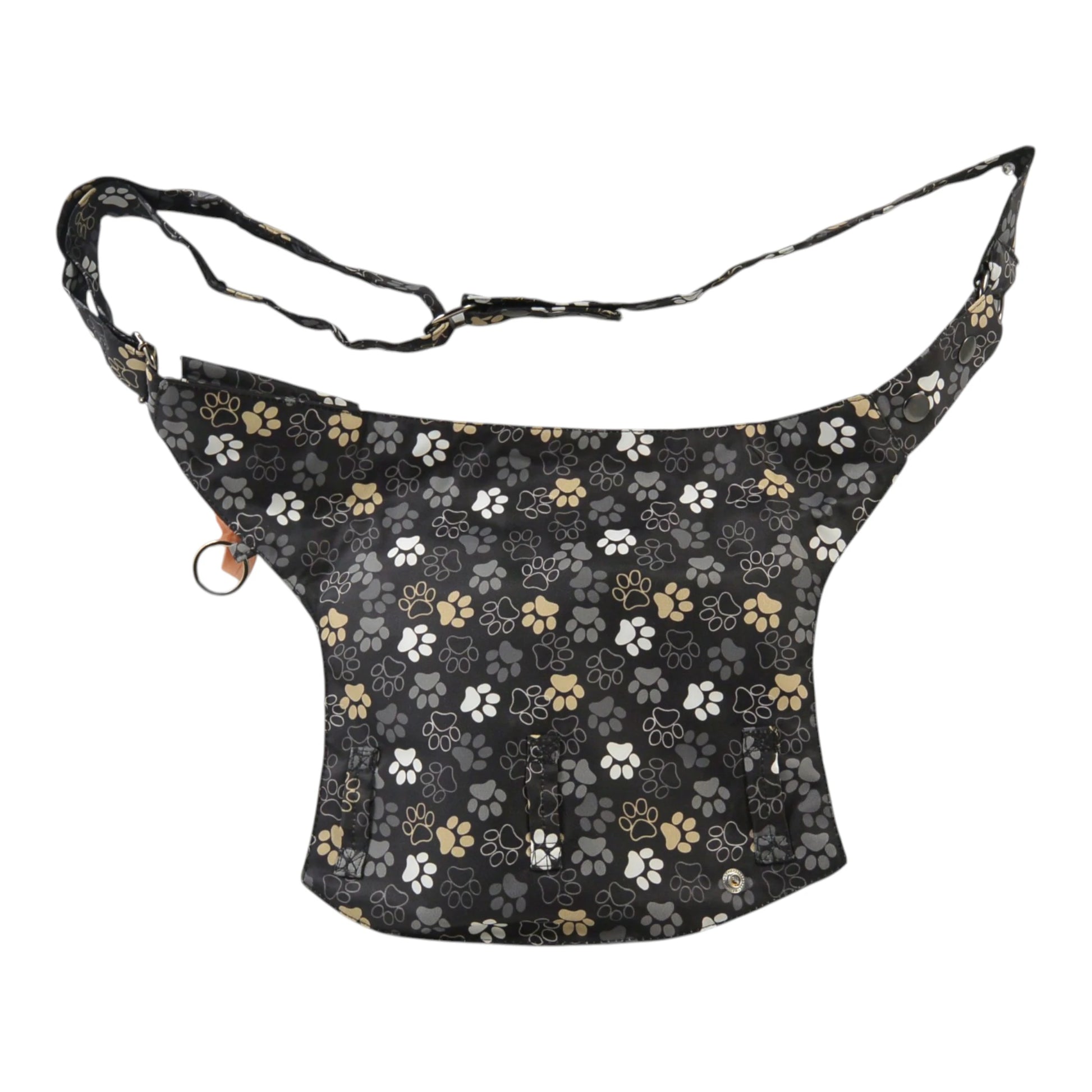 Rückansicht der Tasche mit geöffneten Gurt und Schlaufen für das Befestigen eines Beingurts - Brandenburg 71038 Nijens Shop