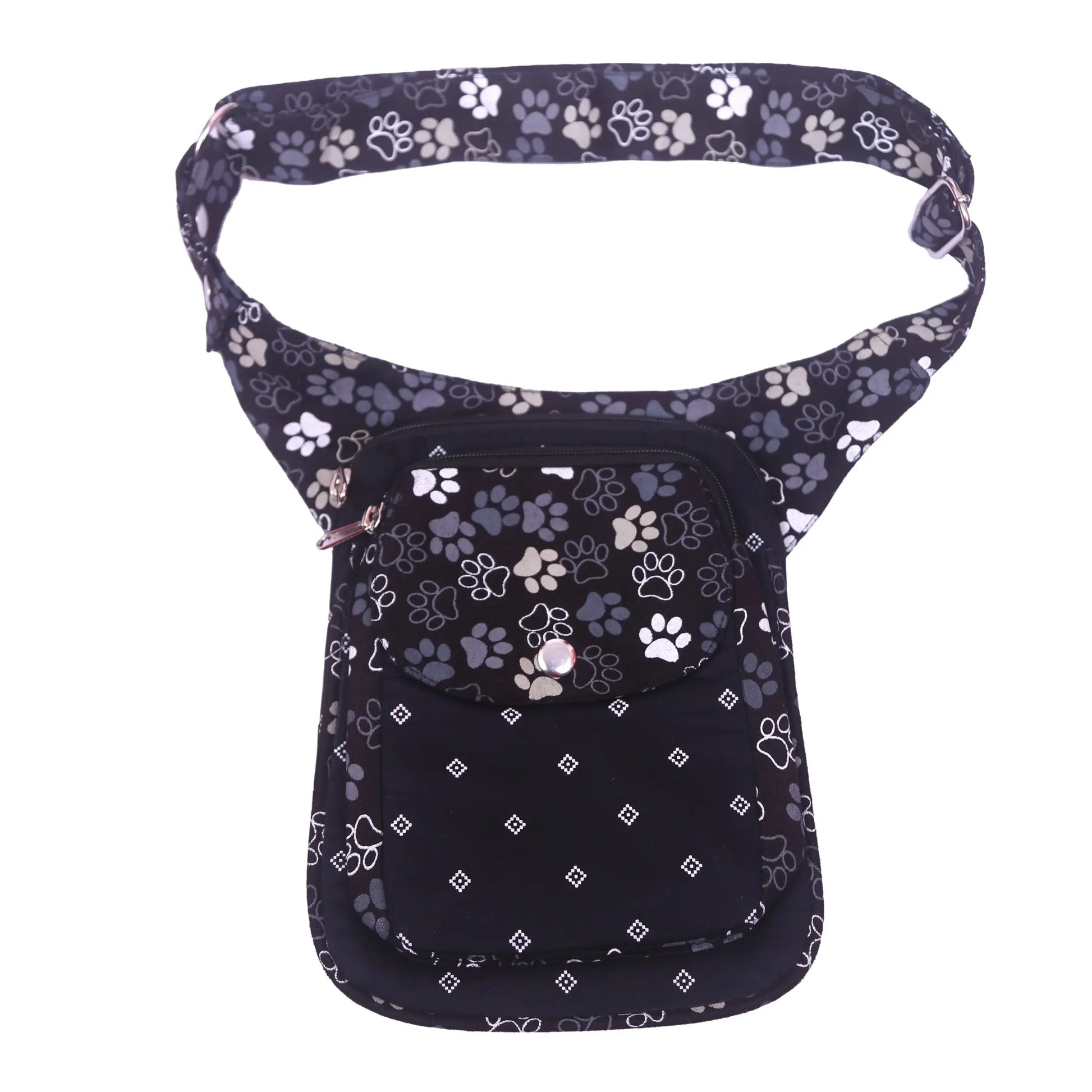 Gassi-Tasche Stoff-Baumwolle mit Pfotenmuster - Freiburg 854 Nijens Shop