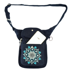 Gassi-Tasche mit Mandala Stickerei, S-XXXL - Hannover HS 13 Nijens