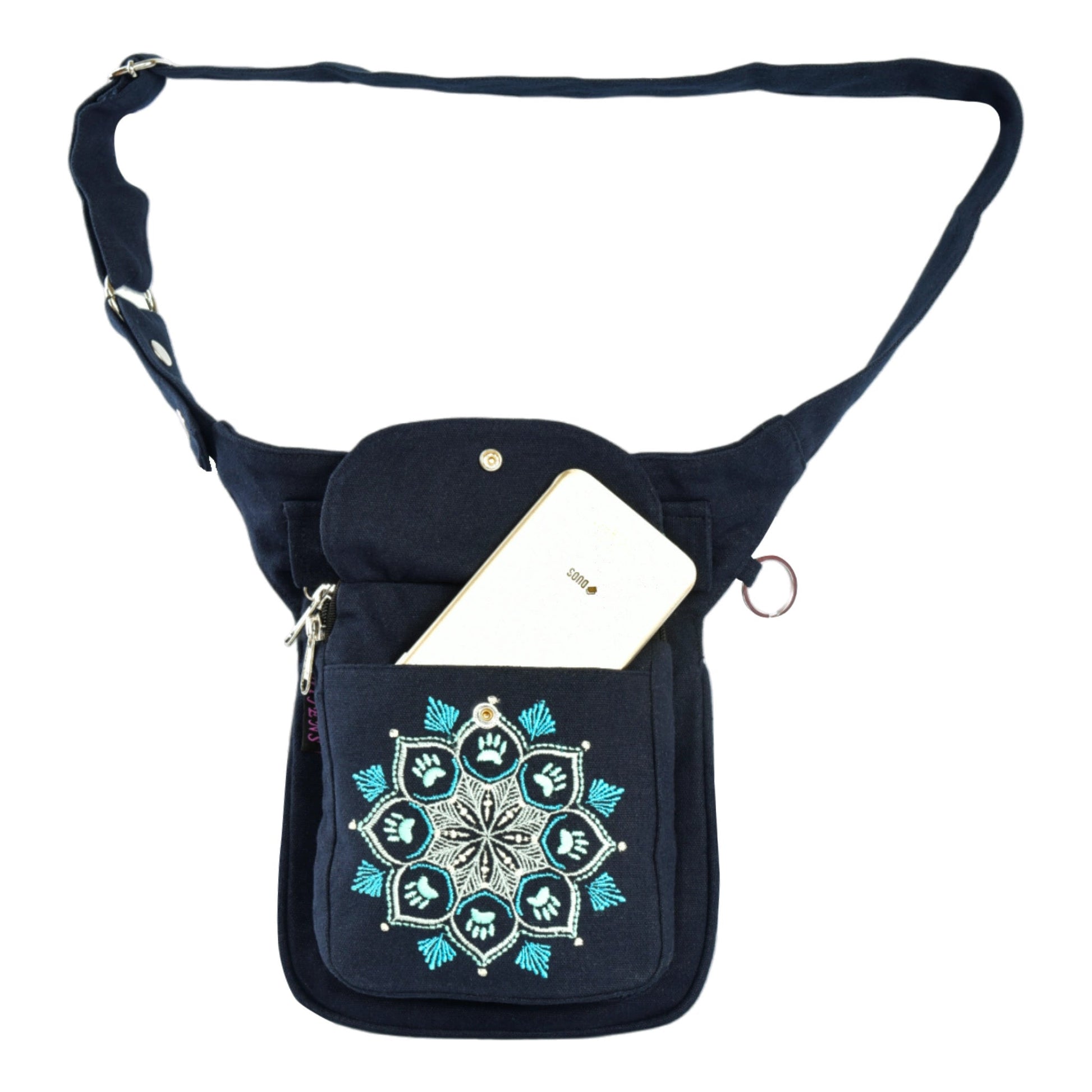Gassi-Tasche mit Mandala Stickerei, S-XXXL - Hannover HS 13 Nijens