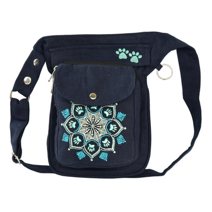 Gassi-Tasche mit Mandala Stickerei, S-XXXL - Hannover HS 13 Nijens