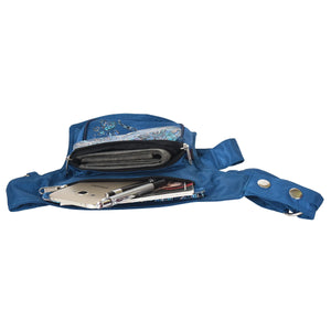 Gassi-Tasche Wasserabweisende mit Pfote&Herz - Paisley TĂŒrkisblau 2