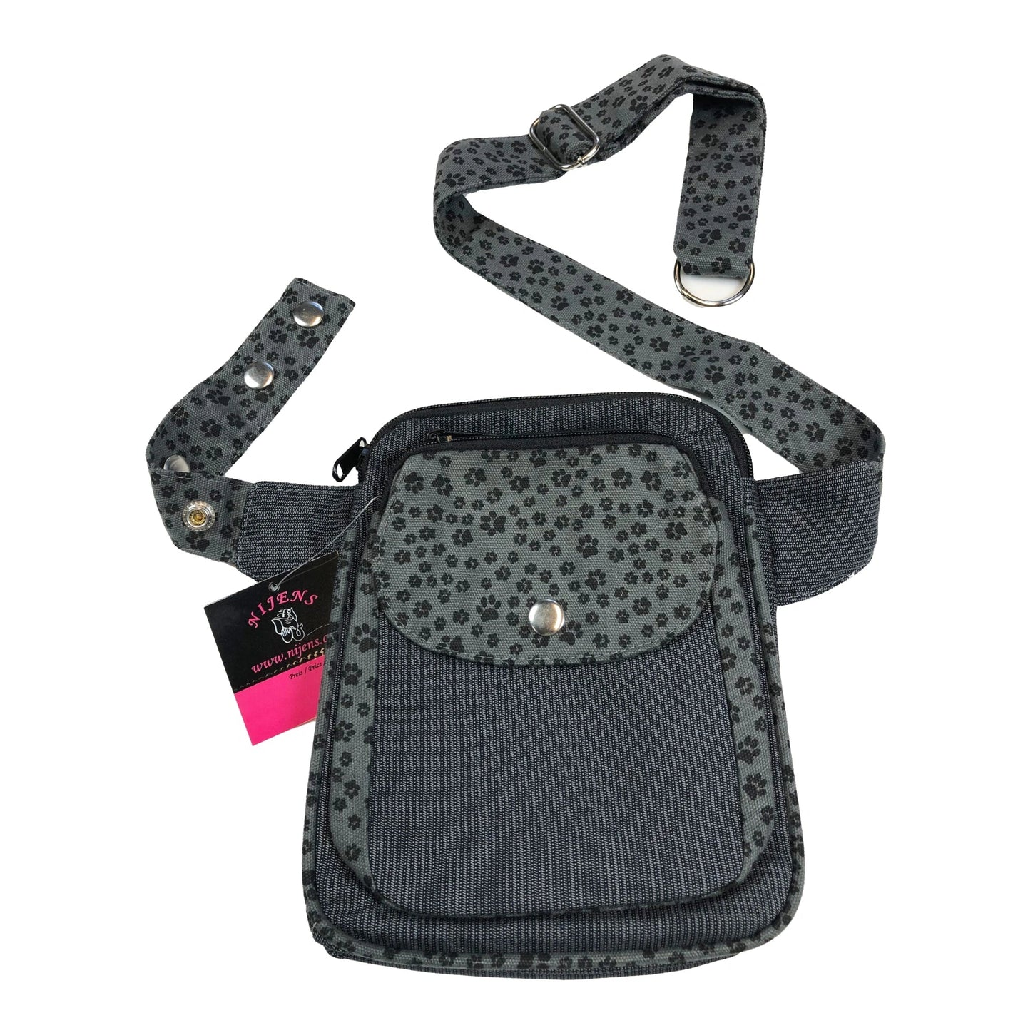 Gassi-Tasche mit Pfotenmuster - Praktisch & tierisch süß für unterwegs - Freiburg HS 723 Nijens Shop